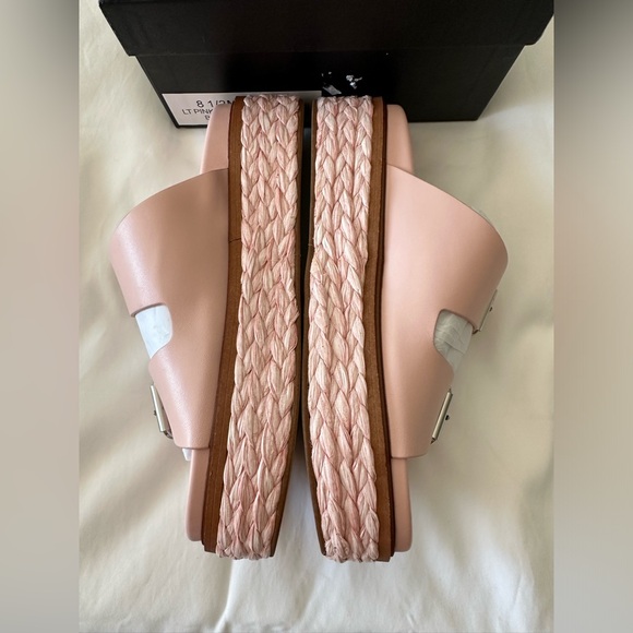 NWT J/SLIDES BONNIE Light Pink Leather Sandal New with box 8.5 - Picture 10 of 14